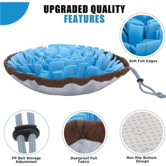 Adjustable Snuffle Mat for Dogs, Cats with Suction Cup, Dog Enrichment Toys - Picture 6 of 7